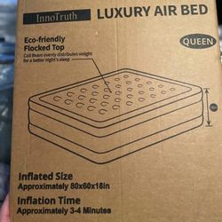 [New] InnoTruth Queen Air Mattress with Built in Pump