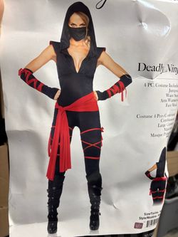 New, Women’s Sexy Ninja Costume Sizes Small, Large and X-Large Available $40 each