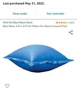 Pool winterizing pillow