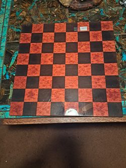 Worldwise 15.75" Black and Red Glossy Chess Board