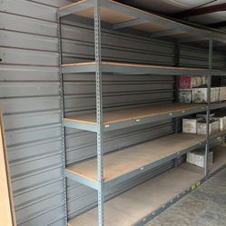4 Storage Racks / Particle Boards, 96 x 24 x 96"