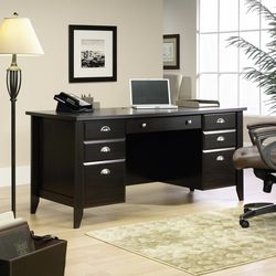 For Sale: Sauder Shoal Creek Executive Desk – Excellent Condition – $200
