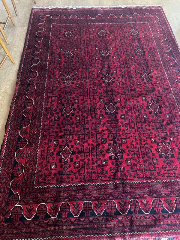 Handwoven Afghan Maroon Carpet