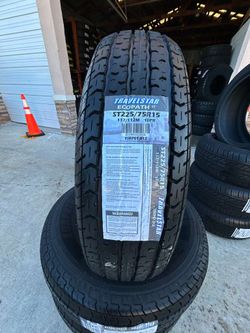 4 New ST2257515 Travelstar 10ply tires with free Installaiton 225 -75-15