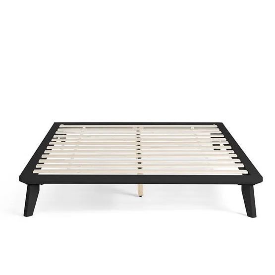Queen Size Black Solid Wood Platform Bed From Nectar (RETAIL $499)