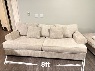 Beige Fabric Sofa well taken care of