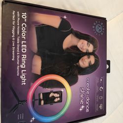 10” Color Led Ring Light 
