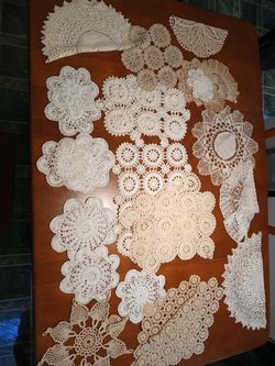 Antique Lace Doillies Lot