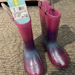 Light Up Girls Rain Boots