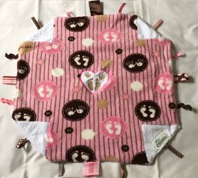 Mini Minky Security Blanket, Tag Sensory Octagon Blanket