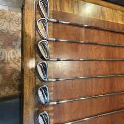 Left-Handed Nike Irons With Woods And Putter