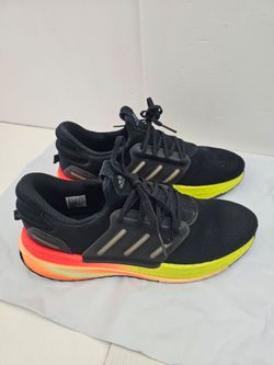 ​Adidas X_PLRBOOST 'Black Pulse Lime Gradient' Sneakers — Men's Size 12