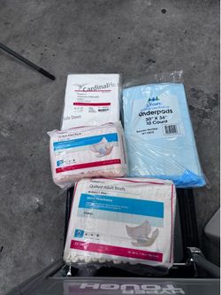 Wheel chairs and diapers for sell