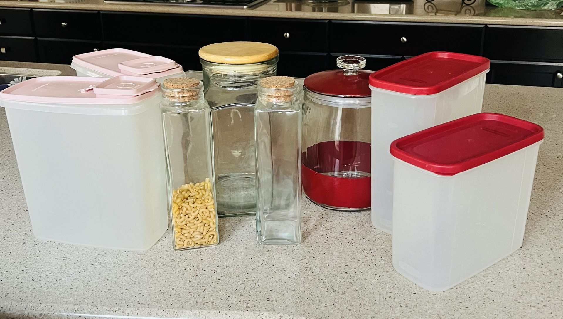 Food Containers, Glass, Tupperware, Rubbermaid 
