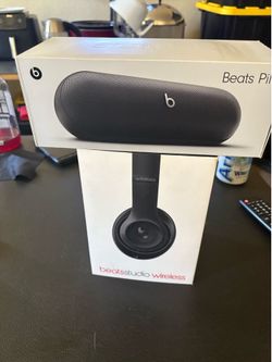Beats wireless studio and Beats pill