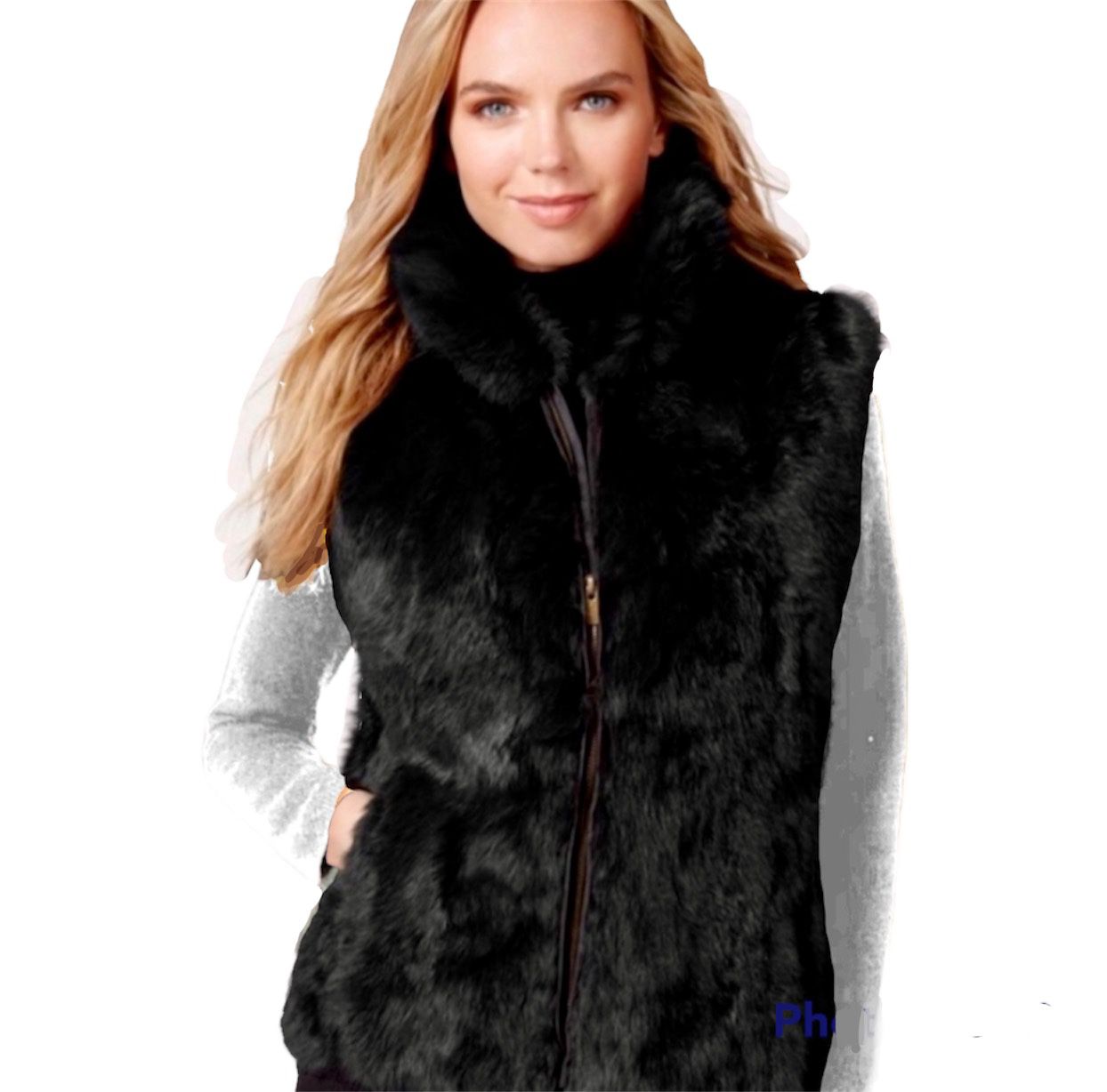 NW Fur Vest Surell Bloomingdales Warm Rabbit Vest Gift Rabit West