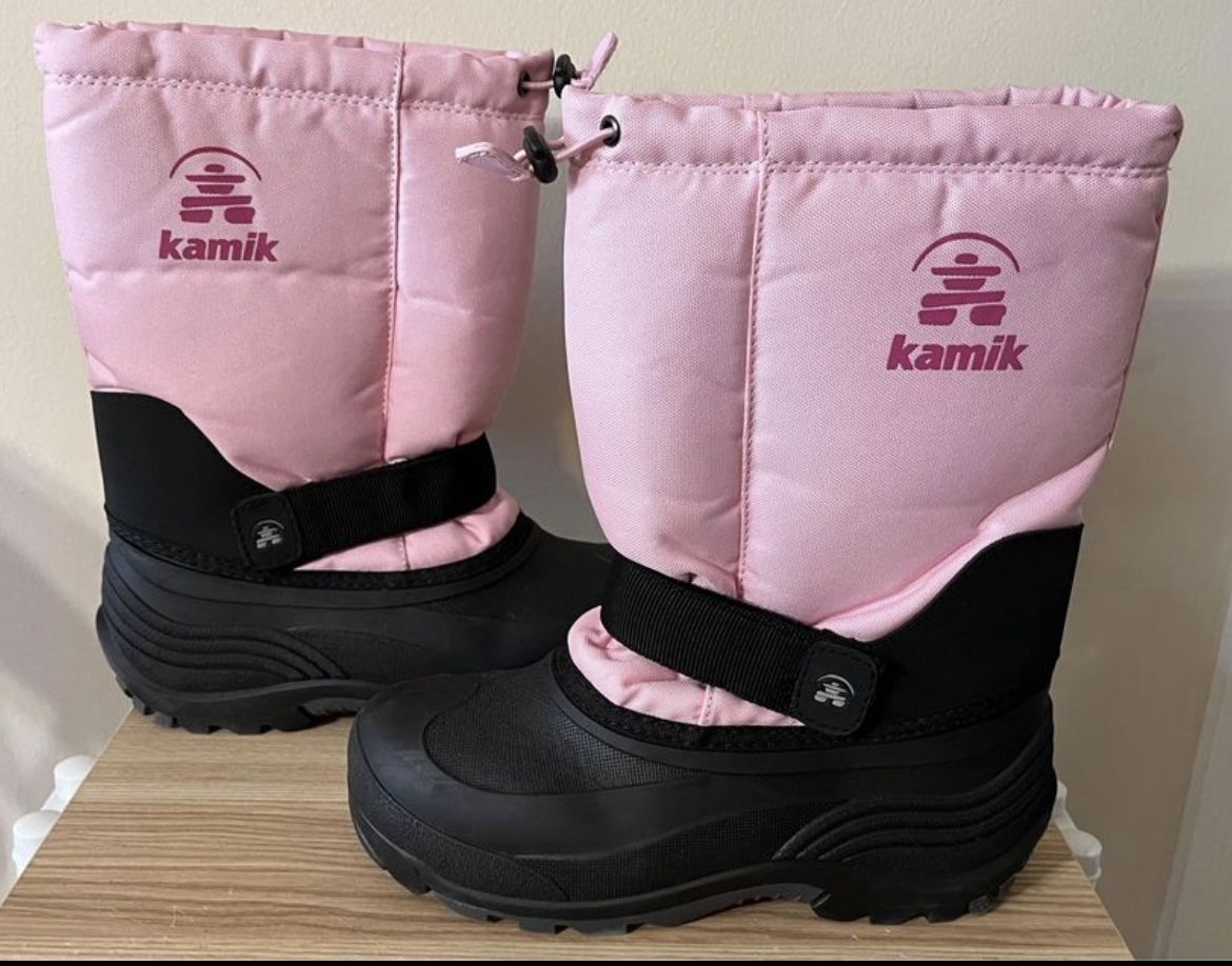 *Like New** Girl’s Kamik Rocket Insulated Winter Boots - Pink - Size 5