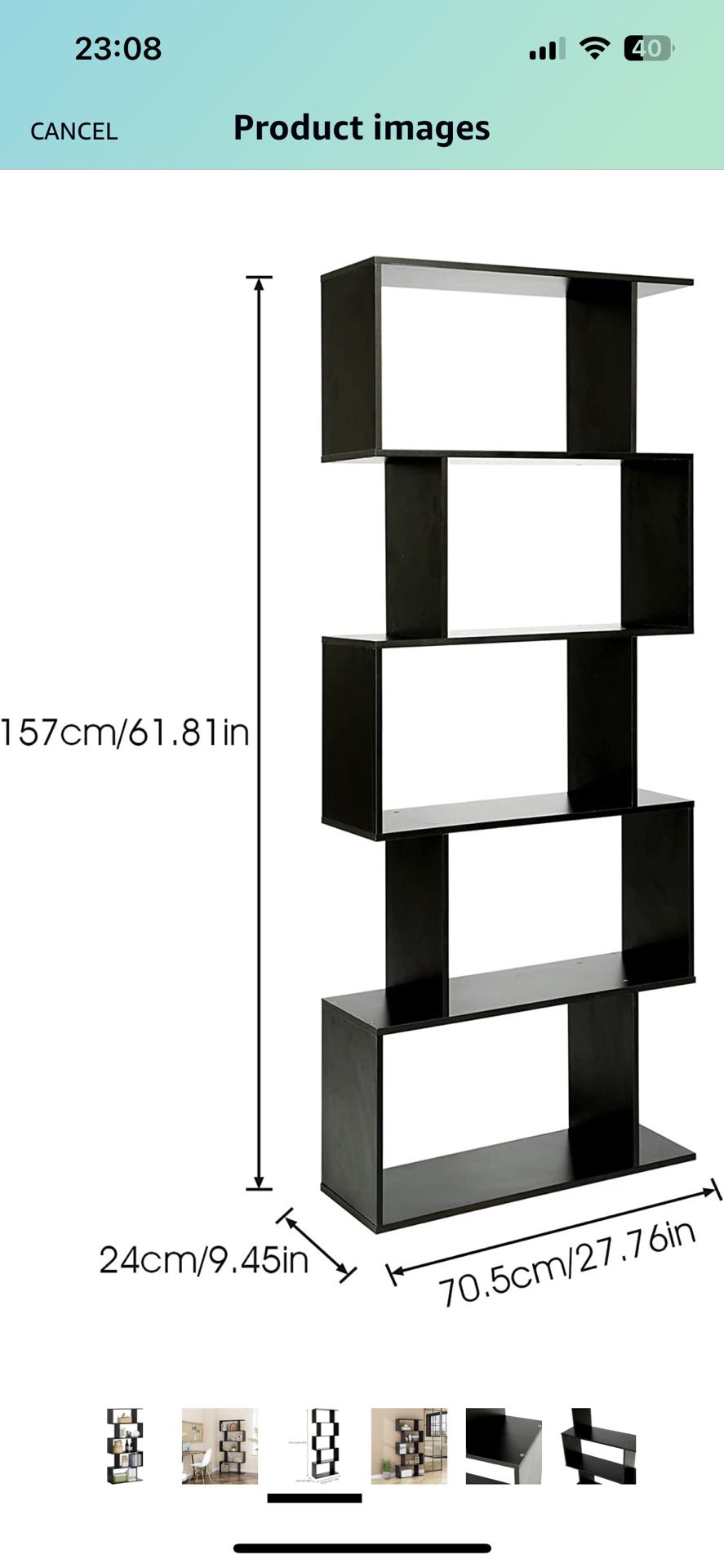 Wood Modern Bookshelf