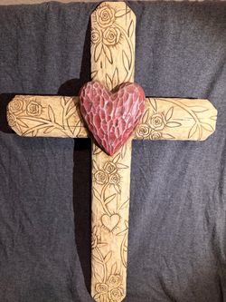 Beautiful Large Decorative Wall Cross - 19 inches
