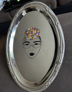 SALE! SALE! $7 Black Friday SALE! Custom Design Tray For Bathroom/Bedroom Table Accents Local Pickup Only 