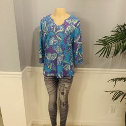 Alfred Dunner Sz S Woman Blouse