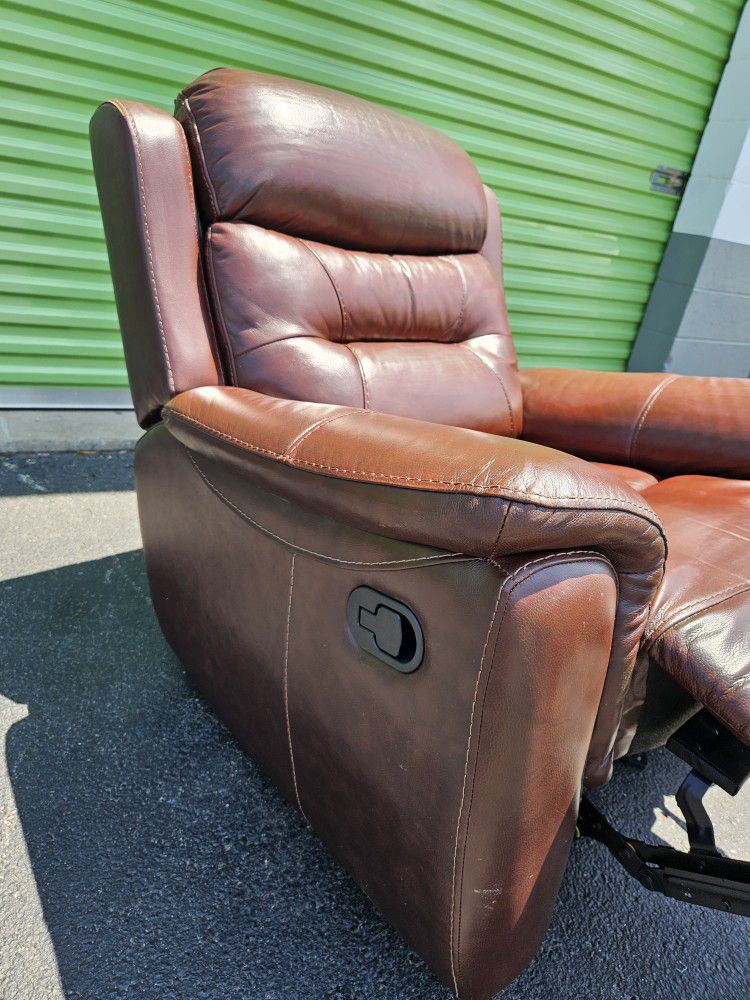 Real Leather Recliner