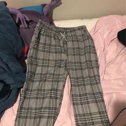 Grey Pattern Pants 