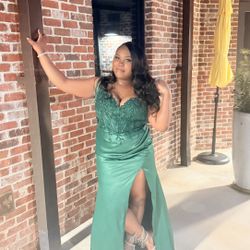 Emerald Green Prom Dress