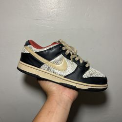 Nike Dunk Low Women’s “2007 Black Linen Gold Terra Cotta” Size 7.5 In Men/ 9 Womens 