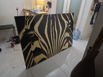 Large Contemporary Zebra Picture Best Offer