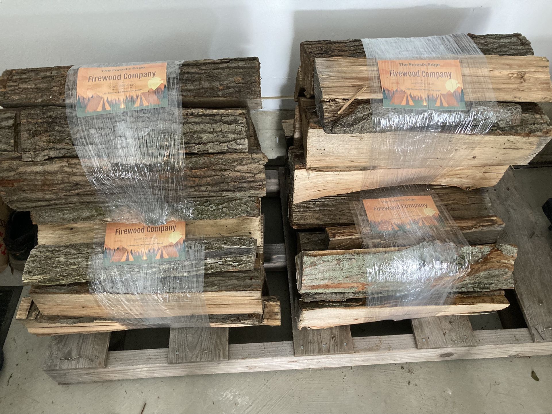 Firewood Bundles And Loose Stacks