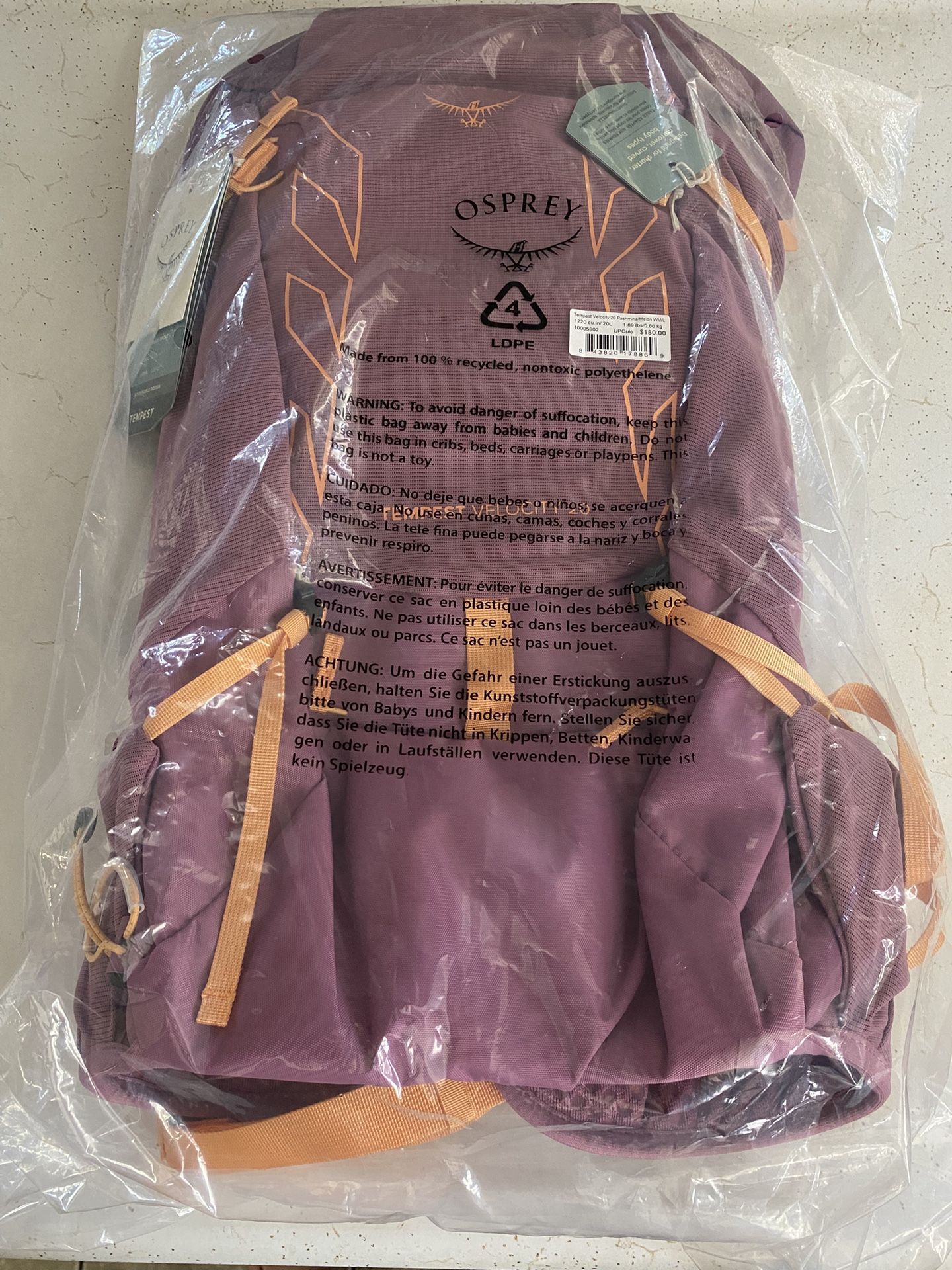 Osprey Tempest Velocity 20 Hiking Backpack