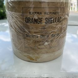 Rare Orange Shellac Stoneware Jug