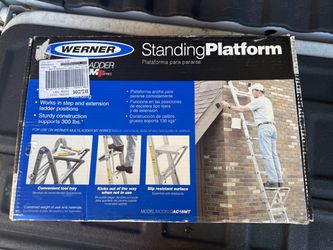Werner ladder standing platform (AC18MT) — NIB