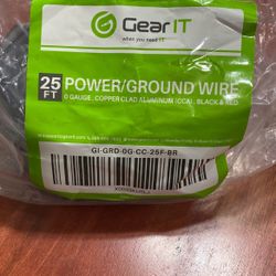 25FT 0 Gauge Copper Ground wire brand new never used