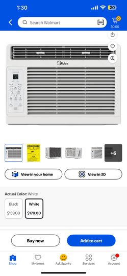 Midea White Air Conditioner - Used Like New 
