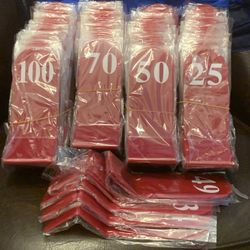  Acrylic Table Numbers 94 Pcs Double Sided Table Number Cards 