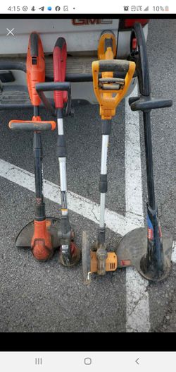 Good working condition 3 Cordless & 1 weedeater tools for one price