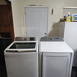 SAMSUNG WASHER AND DRYER NOT MATCHING SET BOTH ELECTRIC XL CAPACITY 5.3 CU GOOD CONDITION HEAVY DUTY DELIVERY AVAILABLE FOR EXTRA FEE WE DO REPAIRS