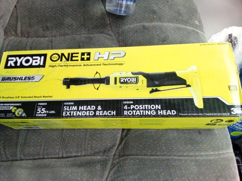 Ryobi 18V Brushless 3/8" Extended Reach Ratchet