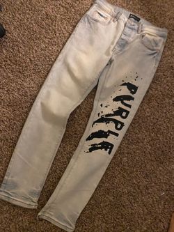 Purple jeans
