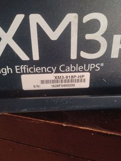 XM3 High Efficiency CableUPS XM3-918P-HP