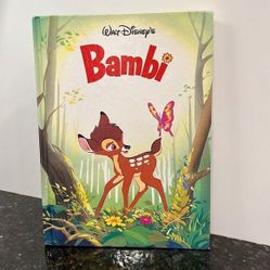 Walt Disney's Bambi Hardcover Childrens Book Disney Publishing Vintage 9… 