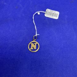 18KT “N” Pendant 