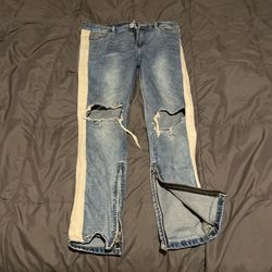 Streetwear Skinny Jeans Ankle-Zip