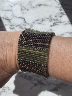 Metallic Bracelet With Gold & Copper Tones