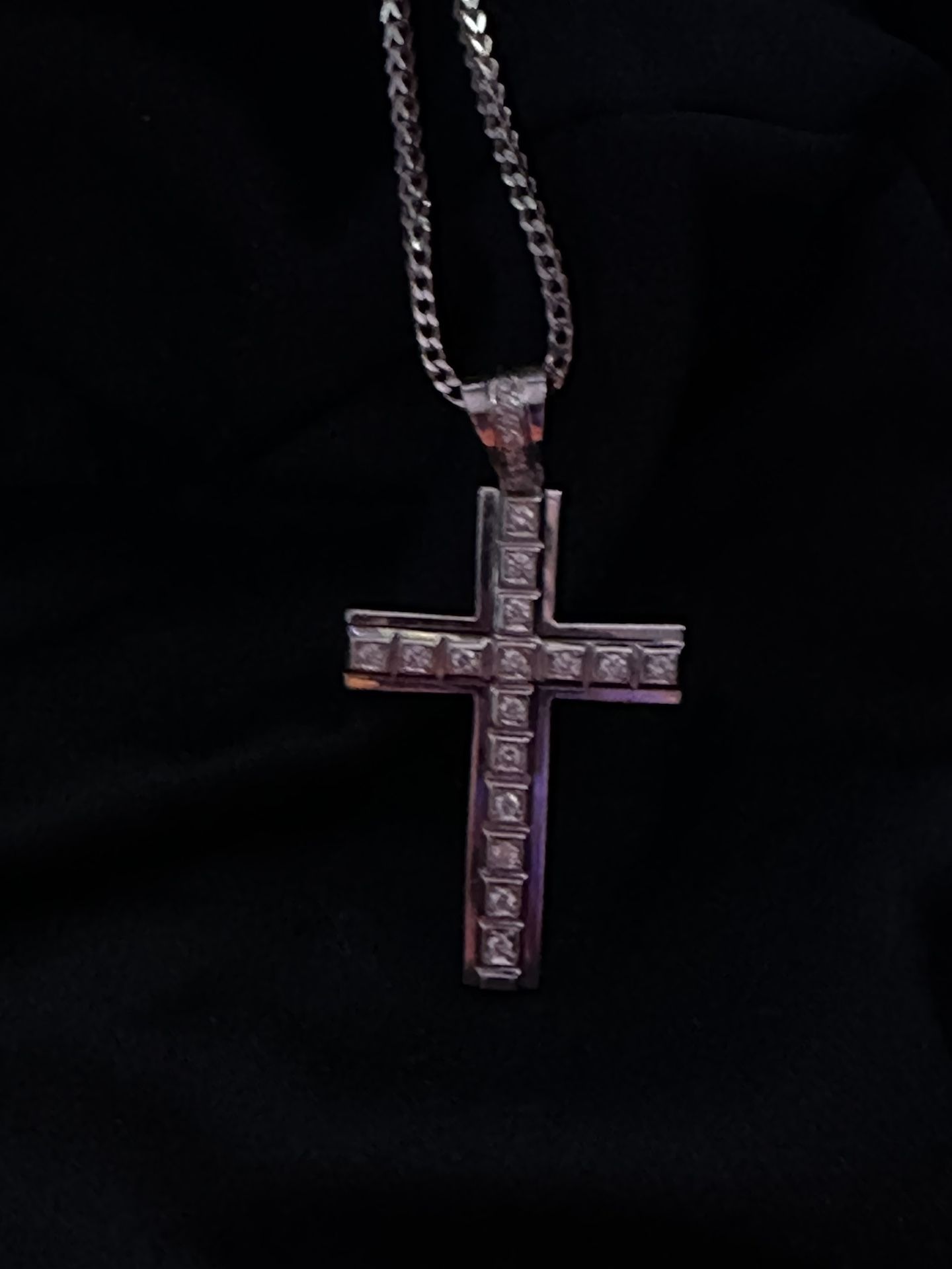 14k Cross Pendant (Real Natural Diamonds)