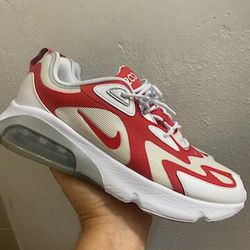 Air Max 200 Men's Running Shoes Size 10.5 University Red, 