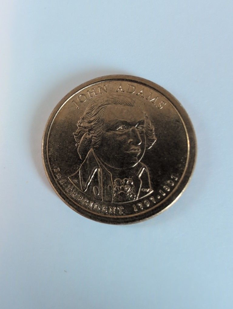 John Adams 1 Dollar Gold Coin