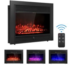 !SALE! Costway 28.5 Inch Fireplace Electric Insert Heater